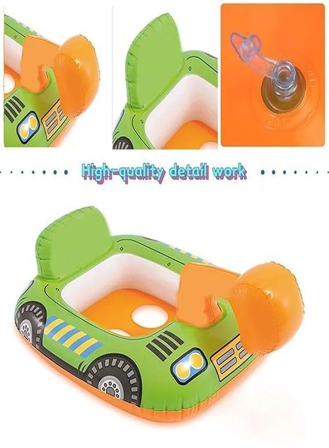 SOLDRIGHT SHOP Bulldozer Pool Ring for Kids | Sturdy Inflatable Float with Playful Bulldozer Design | Great for Summer Pool Fun | Ideal for Ages 1-6, Safe & Comfy Water Toy (1 Pcs.e) - Image 5